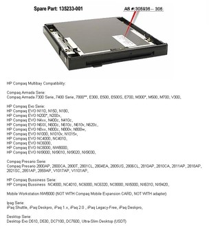 HP Compaq - Multibay FDD 1.44