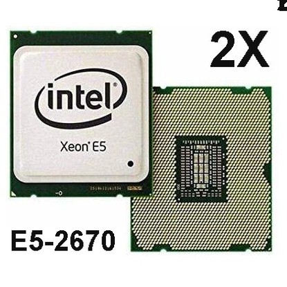 INTEL Xeon 8-Core E5-2670 - 20M, Sada 2ks