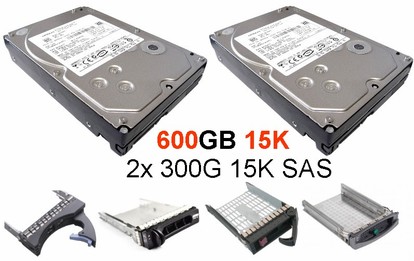 600GB 15K - 2x300 15K 6G SAS -  LFF 3,5" KIT