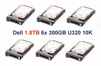 1.8TB U320 Pole pre zakúpený Dell server