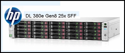 25x SFF server HP DL380 Gen8