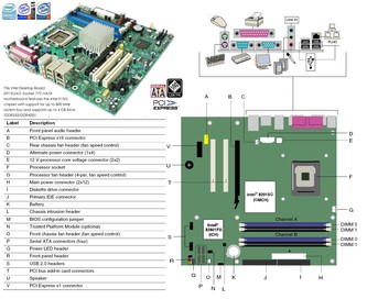 Intel D915GAG - LGA775 - Video/Audio/FireWire