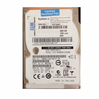 IBM 600GB 6G 10K SAS 2.5" HDD - IBM 00Y2683 